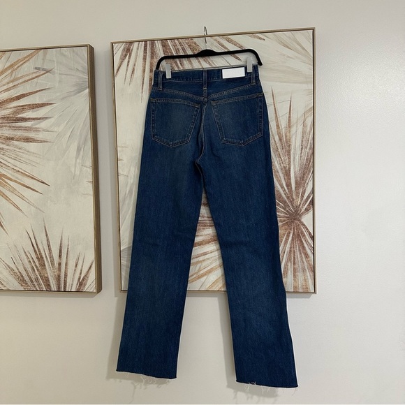 REDONE -NWT- 90s High Rise Loose Jeans Destroyed Broken Blue | 26 - Picture 9 of 10